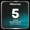 Hisense RS9P628GPFE American Fridge Freezer, Black, E Rated,  Plumbed