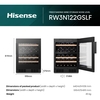 Hisense RW3N122GSLF Wine Cooler, Black, F Rated