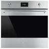 Smeg SFP6301TVX Classic Eclipse Glass Built-In Electric Single Oven with Pyrolytic Cleaning, Stainless Steel, A+ Rated