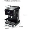 Swan SK22113BLK Coffee Machine, Black