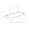 Elica SKYDOME-PLUS-30 Ceiling Extractor, White, A Rated