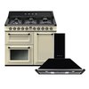 Smeg Victoria Dual Fuel Range Cooker & Hood Pack, Cream, A Rated