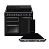 Smeg Victoria Induction Range Cooker & Hood Pack, Black