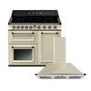 Smeg Victoria Induction Range Cooker & Hood Pack, Cream, A Rated