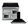 Smeg Victoria Induction Range Cooker & Hood Pack, Stainless Steel, A Rated
