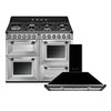 Smeg Victoria Dual Fuel Range Cooker & Hood Pack, Stainless Steel, A Rated