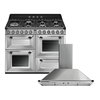 Smeg Victoria Dual Fuel Range Cooker & Hood Pack, Stainless Steel, A Rated