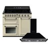 Smeg Victoria Induction Range Cooker & Hood Pack, Cream, A Rated