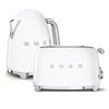 Smeg Toaster and Kettle Pack, 4 Slice, White