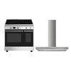 Smeg 90cm Induction Range Cooker + 90cm Chimney Cooker Hood