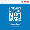Bosch SMS4EMW06G Series 4 Dishwasher, 14 Place Settings, White, B Rated