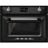 Smeg SO4902M1N Victoria Black Built-In Combination Microwave Oven