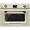 Smeg SO4902M1P Victoria Built-In Combination Microwave Oven, Cream