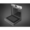Smeg SO6302M2X Classic Built-In Electric Single Oven with Microwave Function, Stainless Steel
