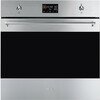 Smeg SO6302M2X Classic Built-In Electric Single Oven with Microwave Function, Stainless Steel