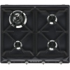 Smeg SR964NGH Victoria 60cm 4 Burner Gas Hob, Black