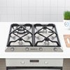 Smeg SR964XGH Victoria 60cm 4 Burner Gas Hob, Stainless Steel