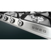 Smeg SR975XGH Victoria 69cm 5 Burner Gas Hob, Stainless Steel