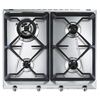 Smeg SRV564GH3 Cucina 60cm 4 Burner Gas Hob, Stainless Steel