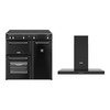 Stoves 90cm Induction Range Cooker + 90cm Chimney Cooker Hood
