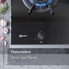 Neff T27PIQ4S0 N70 75cm 5 Burner Gas Hob, Black