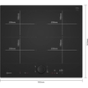 Neff T66NUX4A0 59cm Induction Hob, Black