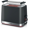 Bosch TAT4M223GB MyMoment Compact Toaster, 2 Slice, Black