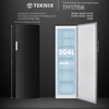 Teknix TFF1715B Total No Frost Tall Freezer, Black, E Rated