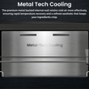 Teknix TH60TLX Tall Larder Fridge, Stainless Steel, E Rated
