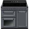 Smeg TR103IGR2 Victoria Slate Grey 100cm Induction Range Cooker, A Rated