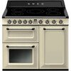 Smeg TR103IP2 Victoria Cream 100cm Induction Range Cooker, A Rated