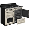 Smeg TR4110P1 Victoria 110cm Dual Fuel Range Cooker, Cream, A Rated