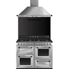 Smeg TR4110X-1 Victoria Stainless Steel 110cm Dual Fuel Range Cooker, A Rated