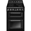 Smeg TR62IBL2 Victoria Black Induction Electric Cooker with Double Oven, A Rated
