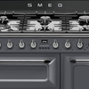 Smeg TR93GR Victoria Slate Grey 90cm Dual Fuel Range Cooker, A Rated