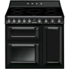 Smeg TR93IBL2 Victoria Black 90cm Induction Range Cooker, A Rated