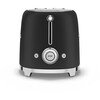 Smeg TSF01BLMUK Retro Toaster, 2 Slice, Black