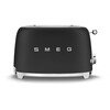 Smeg TSF01BLMUK Retro Toaster, 2 Slice, Black