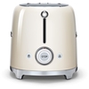 Smeg TSF01CRUK Retro Toaster, 2 Slice, Cream