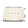 Smeg TSF01CRUK Retro Toaster, 2 Slice, Cream