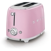 Smeg TSF01PKUK Retro Toaster, 2 Slice, Pink