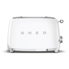 Smeg TSF01WHUK Retro Toaster, 2 Slice, White