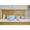 Smeg TSF03PBUK Retro Toaster, 4 Slice, Blue