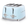 Smeg TSF03PBUK Retro Toaster, 4 Slice, Blue