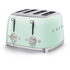 Smeg TSF03PGUK Retro Toaster, 4 Slice, Green