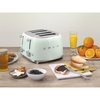Smeg TSF03PGUK Retro Toaster, 4 Slice, Green