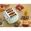 Smeg TSF03PGUK Retro Toaster, 4 Slice, Green