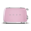 Smeg TSF03PKUK Retro Toaster, 4 Slice, Pink