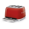 Smeg TSF03RDUK Retro Toaster, 4 Slice, Red