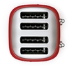 Smeg TSF03RDUK Retro Toaster, 4 Slice, Red